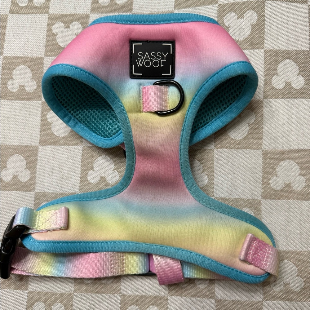 Sassy Woof Rainbow Dog Harness
